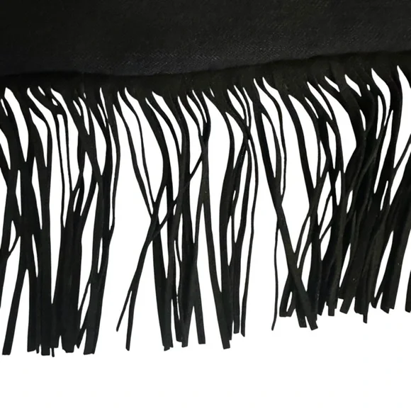 Mother Jeans 26 (S) Swooner Ankle Fringe Black Denim - Picture 9 of 12